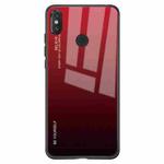 For Xiaomi Mi Mix Gradient Color Glass Case(Red)