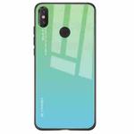 For Xiaomi Mi Mix Gradient Color Glass Case(Sky Blue)