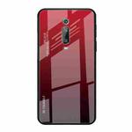 For Xiaomi Redmi K20 / K20 Pro / Mi 9T / Mi 9T Pro Gradient Color Glass Case(Red)