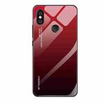 For Xiaomi Redmi Note 5 Pro Gradient Color Glass Case(Red)