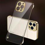 For iPhone 13 Electroplating Matte PC Phone Case(Gold)
