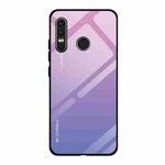 For Huawei P30 Lite Gradient Color Glass Case(Light Purple)