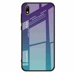 For Huawei Y5 (2019) Gradient Color Glass Case(Purple)