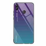 For Huawei Honor 10 Lite Gradient Color Glass Case(Purple)