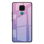 For Huawei Nova 5i Pro / Mate 30 Lite Gradient Color Glass Case(Light Purple)
