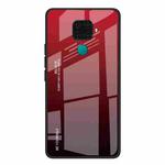 For Huawei Nova 5i Pro / Mate 30 Lite Gradient Color Glass Case(Red)