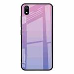 For Xiaomi Redmi 7A Gradient Color Glass Case(Light Purple)