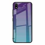 For Xiaomi Redmi 7A Gradient Color Glass Case(Purple)