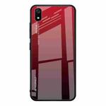 For Xiaomi Redmi 7A Gradient Color Glass Case(Red)