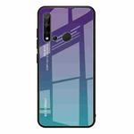 For Huawei Nova 5i / P20 Lite 2019 Gradient Color Glass Case(Purple)