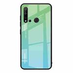 For Huawei Nova 5i / P20 Lite 2019 Gradient Color Glass Case(Sky Blue)