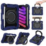 For iPad mini 6 Armor Contrast Color Silicone + PC Tablet Case(Navy Blue)