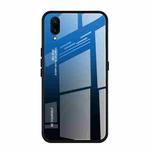For Vivo X23 Gradient Color Glass Case(Blue)