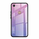 For Vivo Y83 Gradient Color Glass Case(Light Purple)