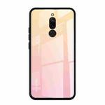 For Xiaomi Redmi 8 Gradient Color Glass Case(Yellow)