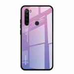 For Xiaomi Redmi Note 8T Gradient Color Glass Case(Light Purple)