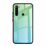 For Xiaomi Redmi Note 8T Gradient Color Glass Case(Sky Blue)