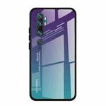For Xiaomi Mi CC9 Pro Gradient Color Glass Case(Purple)