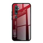 For Xiaomi Mi CC9 Pro Gradient Color Glass Case(Red)