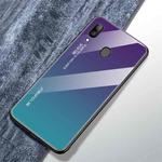 For Galaxy A30 Gradient Color Glass Case(Purple)