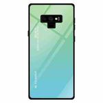 For Galaxy Note 9 Gradient Color Glass Case(Sky Blue)