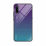 For Xiaomi Mi 9 Gradient Color Glass Case(Purple)