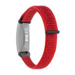 For Fitbit Inspire 2 Nylon Loop Strap Watch Band(Red)