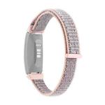 For Fitbit Inspire 2 Nylon Loop Strap Watch Band(Pink)