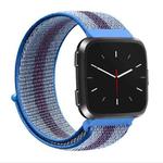 For Fitbit Versa 1 / 2 Universal Nylon Strap Watch Band(Blue Stripe)