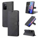 For Xiaomi Redmi Note 11 / Poco M4 Pro 5G AZNS Sheepskin Texture Horizontal Flip Leather Phone Case with Holder & Card Slots & Wallet(Black)