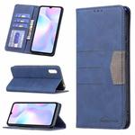 For Xiaomi Redmi 9A Magnetic Splicing Leather Phone Case(Blue)