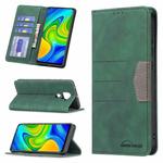 For Xiaomi Redmi Note 9 / 10X 4G Magnetic Splicing Leather Phone Case(Green)