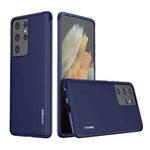 For Samsung Galaxy S21 Ultra 5G wlons PC + TPU Shockproof Phone Case(Blue)