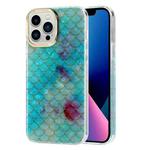 For iPhone 13 Electroplating Shell Texture Phone Case(Fish-scales Y6)