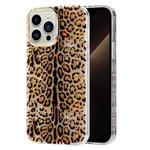 For iPhone 13 Pro Electroplating Shell Texture Phone Case (Leopard Y3)