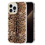 For iPhone 13 Pro Max Electroplating Shell Texture Phone Case (Leopard Y3)