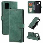 For Samsung Galaxy A21s Skin Feel Anti-theft Brush Horizontal Flip Leather Phone Case(Green)