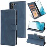 For Samsung Galaxy S22+ 5G Fantasy Classic Skin-feel Calfskin Texture Magnetic Buckle Horizontal Flip PU Phone Leather Case with Holder & Card Slot & Wallet(Blue)