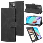 For Xiaomi Redmi 10 Fantasy Classic Skin-feel Calfskin Texture Magnetic Buckle Horizontal Flip PU Phone Leather Case with Holder & Card Slot & Wallet(Black)