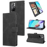 For Xiaomi Redmi Note 11 / Poco M4 Pro 5G Fantasy Classic Skin-feel Calfskin Texture Magnetic Buckle Horizontal Flip PU Phone Leather Case with Holder & Card Slot & Wallet(Black)