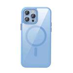 For iPhone 13 Pro Crystal Clear Series Magsafe Magnetic Phone Case (Far Peak Blue)