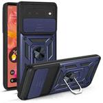 For Google Pixel 6 Sliding Camera Cover Design TPU+PC Phone Protective Case(Blue)