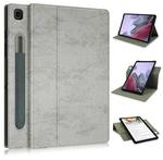 For Samsung Galaxy Tab A7 Lite  8.7 2021 T220 / T225 Solid Color 360 Degrees Rotation Tablet Leather Case with Holder(Grey)