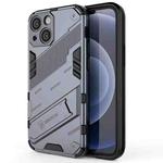For iPhone 13 mini Punk Armor 2 in 1 PC + TPU Phone Case with Invisible Holder (Grey)