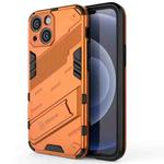 For iPhone 13 mini Punk Armor 2 in 1 PC + TPU Phone Case with Invisible Holder (Orange)