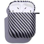 Carbon Fiber Earphone Protective Case For AirPods 1 / 2(Black White)