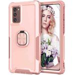 For Samsung Galaxy Note20 3 in 1 PC + TPU Phone Case with Ring Holder(Pink)