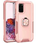 For Samsung Galaxy S20+ 3 in 1 PC + TPU Phone Case with Ring Holder(Pink)