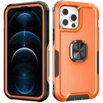 For iPhone 12 Pro Max 3 in 1 PC + TPU Phone Case with Ring Holder(Orange)