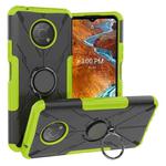 For Nokia G300 Armor Bear Shockproof PC + TPU Phone Case with Ring Holder(Green)